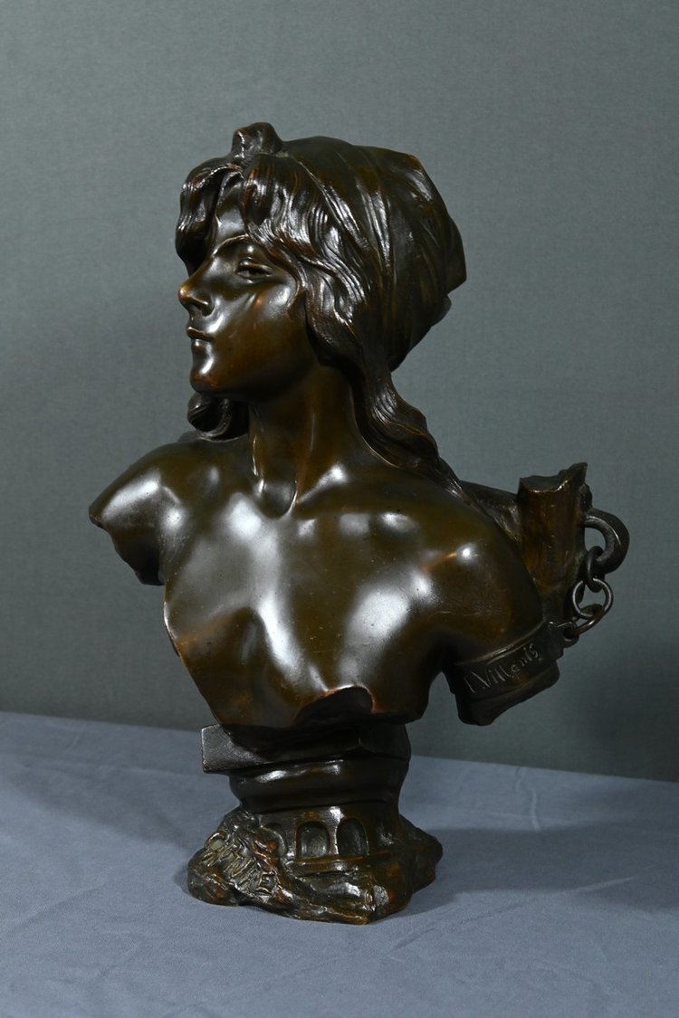 Bronze "Capture", signed E.Villanis - Late 19th century