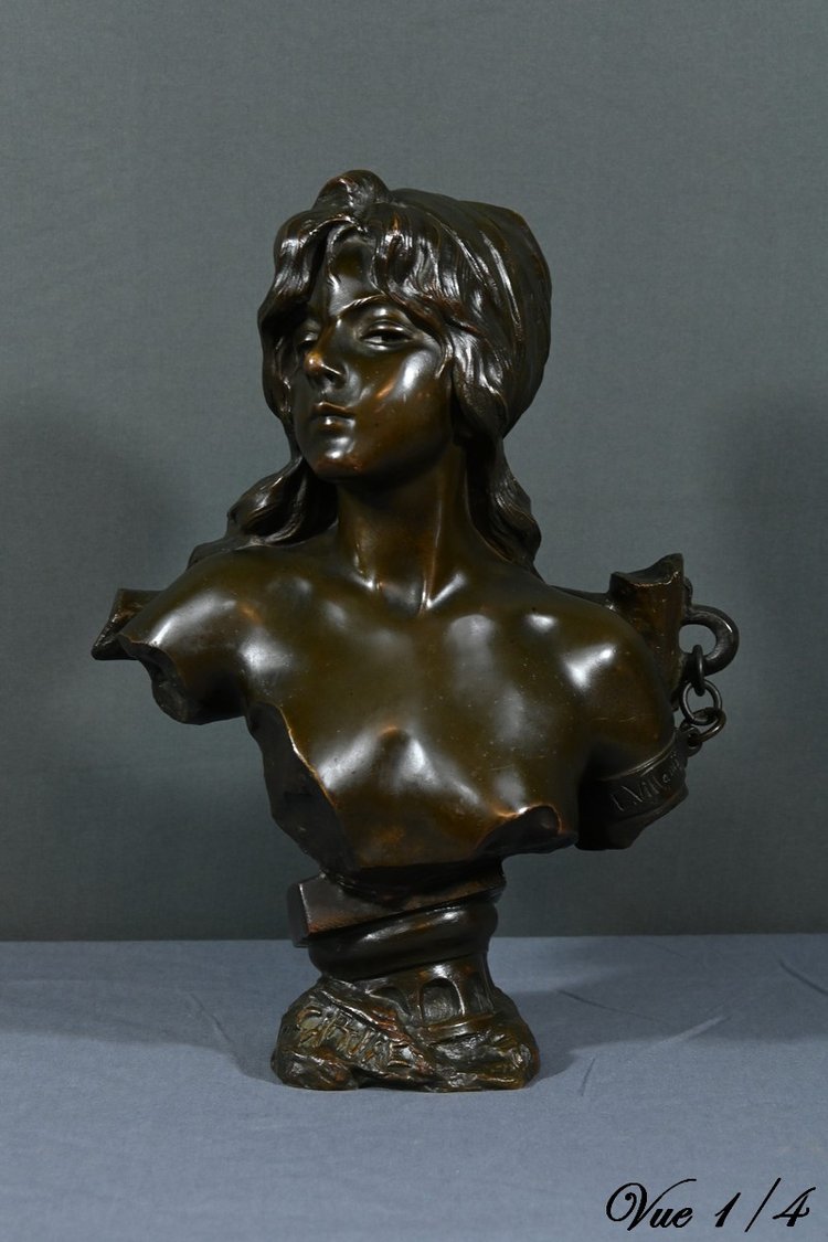 Bronze "Capture", signed E.Villanis - Late 19th century
