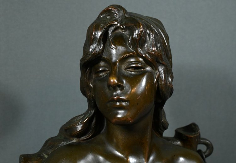 Bronze "Capture", signed E.Villanis - Late 19th century