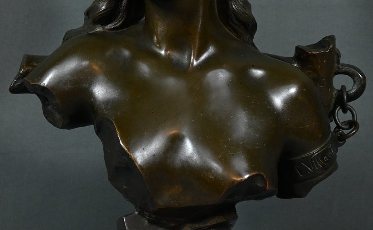 Bronze "Capture", signed E.Villanis - Late 19th century