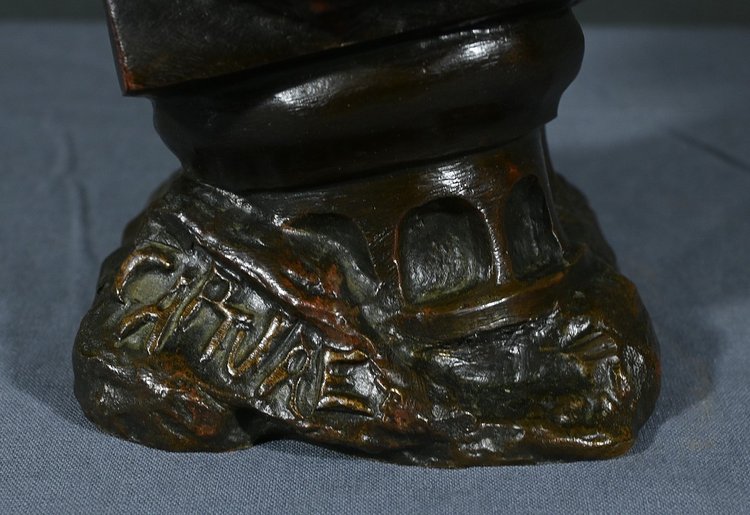 Bronze "Capture", signed E.Villanis - Late 19th century