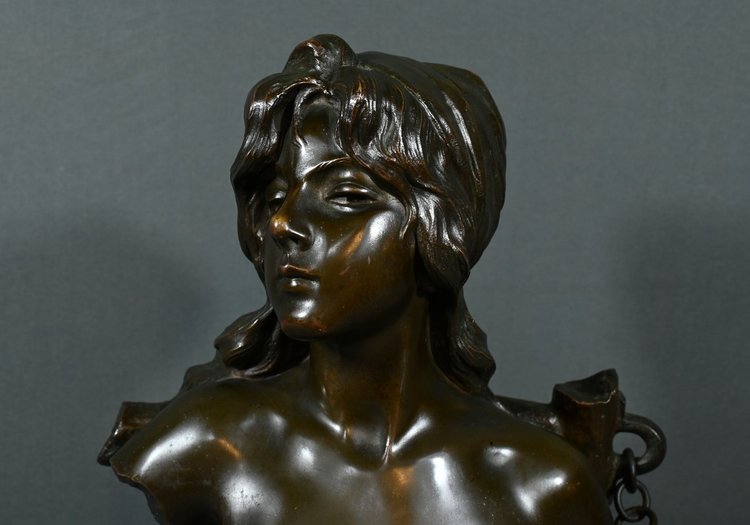 Bronze "Capture", signed E.Villanis - Late 19th century
