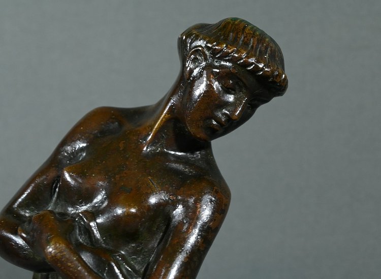 Bronzo "Donna con cerbiatto", Atelier Primavera - 1930