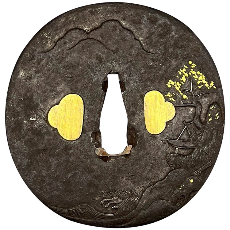TSUBA Maru Gata - Giappone - Periodo Edo (1603-1868)