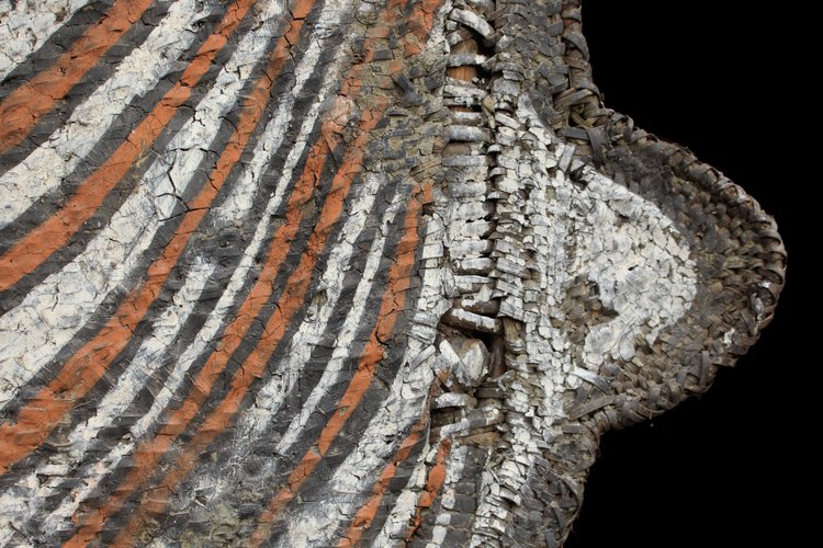 Enorme maschera a timpano, arte dell'Oceania, arte tribale, Papua Nuova Guinea