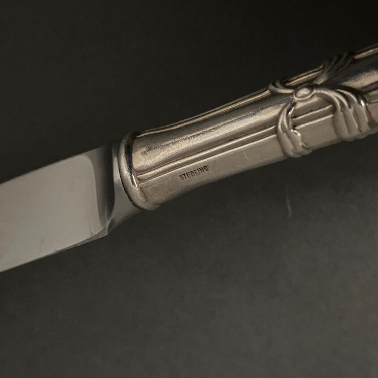 Suite von 24 Messern aus mexikanischem Silber im Stil von Louis XV Anfang des 20.