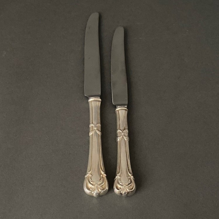 Suite von 24 Messern aus mexikanischem Silber im Stil von Louis XV Anfang des 20.