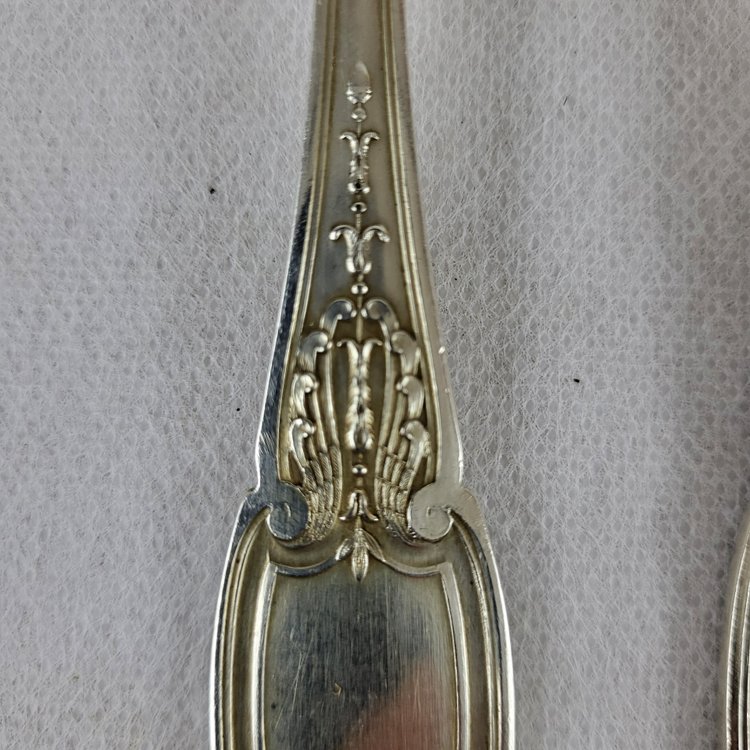 61-teilige Menagerie aus versilbertem Metall aus dem Hause Ercuis Modell Empire