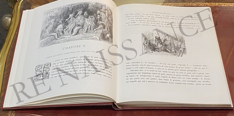 The works of RABELAIS illustrated by Gustave DORÉ.