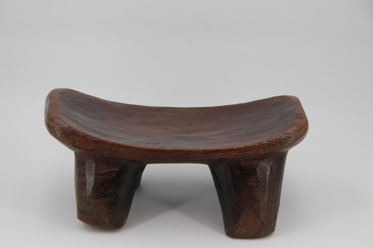 Tabouret monoxyle à 4 pieds du Burkina Faso