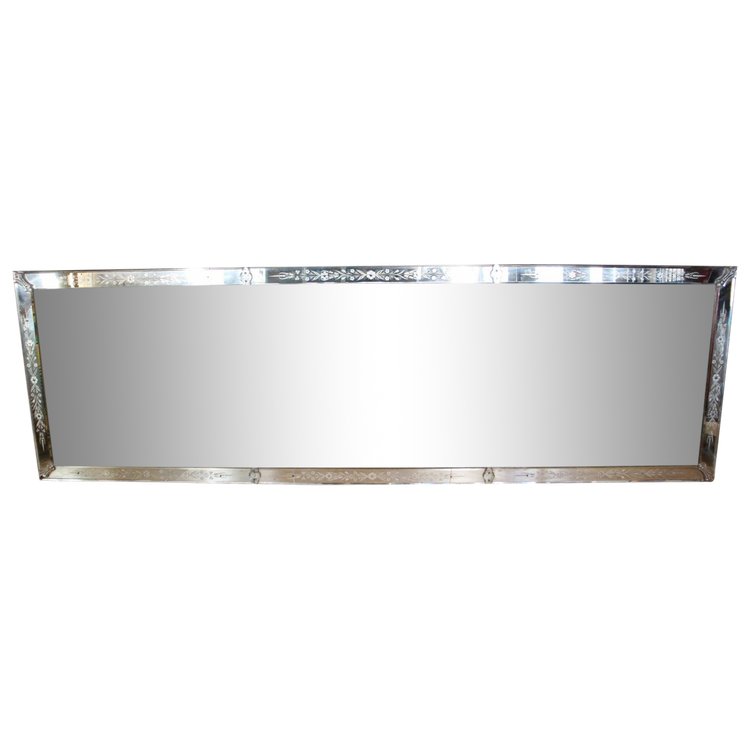 Enorme controspecchio di Murano lungo 355 cm