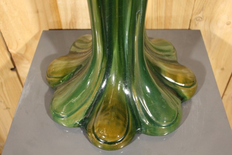 Large Art Nouveau Vase By Jérôme Massier