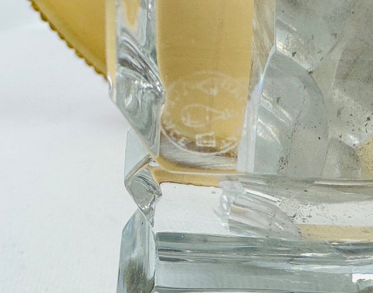 Paar Art-Deco-Lampen aus Baccarat-Kristall