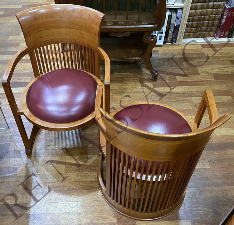 sedie a botte di Frank Lloyd Wright per Cassina.