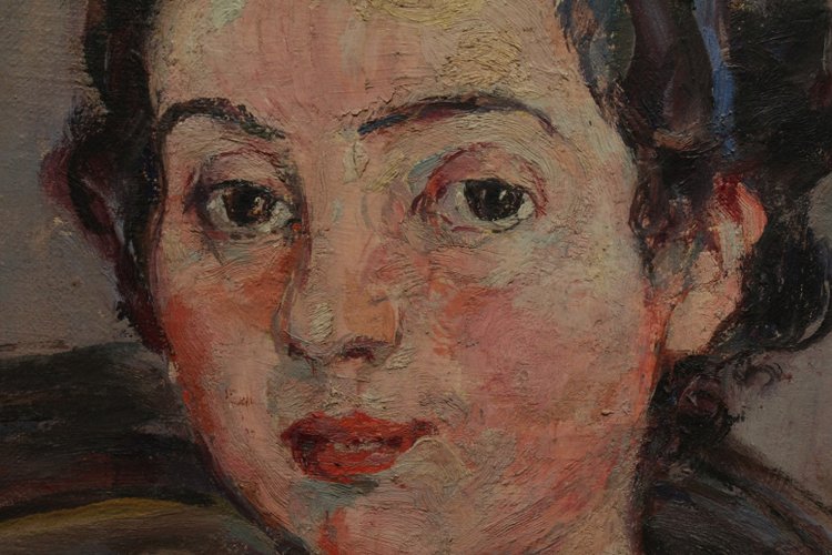 Tableau huile sur toile 'Portrait de jeune fille' Raphaël Dubois (1888-1960)
