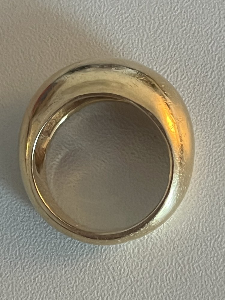 Yellow Gold Bombée Band Ring