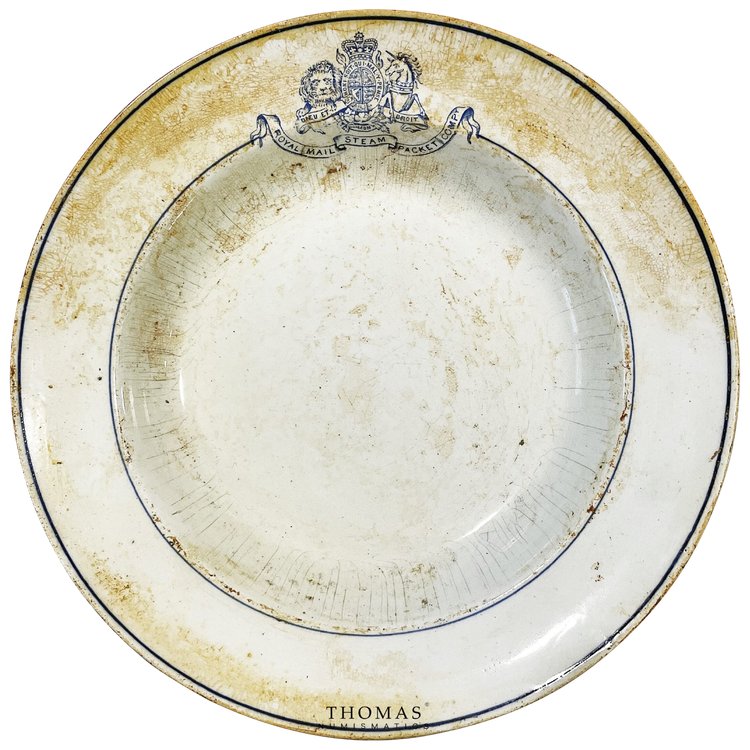 CIOTOLA IN PORCELLANA - COMPAGNIA DI NAVIGAZIONE - ROYAL MAIL STEAM - TESORO NAUFRAGATO - R.M.S DOURO