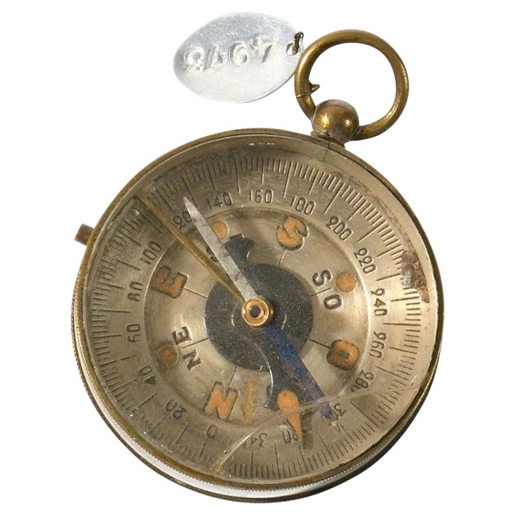 BOUSSOLE – ANNEAU EN LAITON – PEDIGREE – COLLECTIONS IMPÉRIALES – NAPOLÉON III