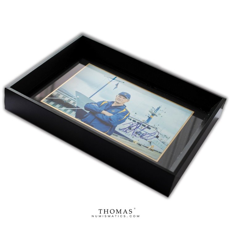 AUTHENTIQUE PHOTO – DÉCOUVREUR R.M.S TITANIC – SIGNATURE ROBERT DUANE BALLARD