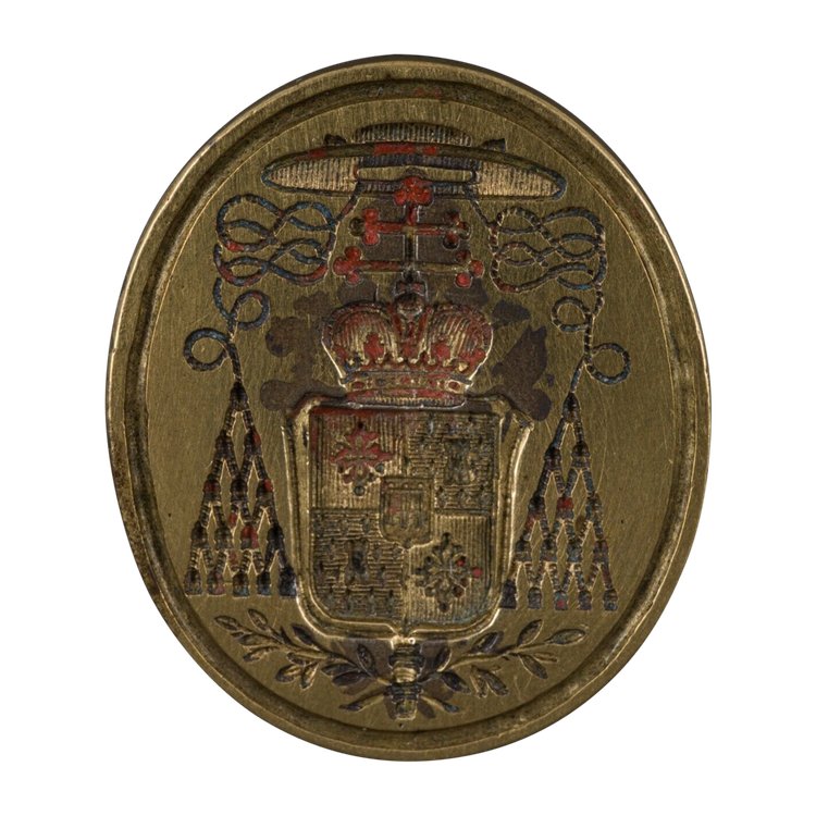 Seal arms Heraldry ecclesiastical coat of arms Auvergne tower cardinal