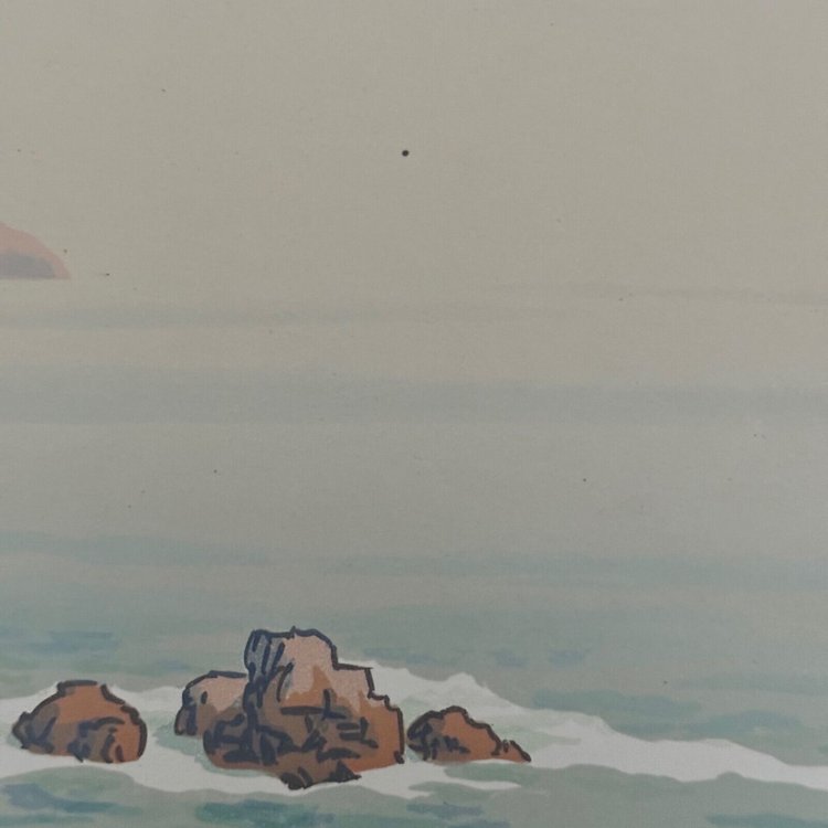 Lithographie par Henri Rivière Les Aspects de la Nature - La Mer 