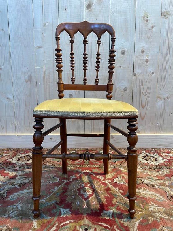 Set of 4 Napoleon III "Cathedral" chairs