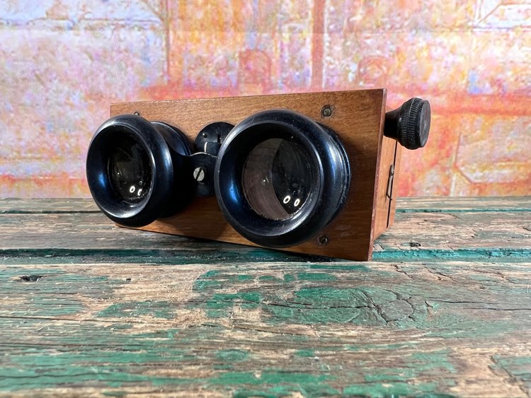 Stéréoscope Visionneuse Vérascope Richard en bois - 20ème siècle