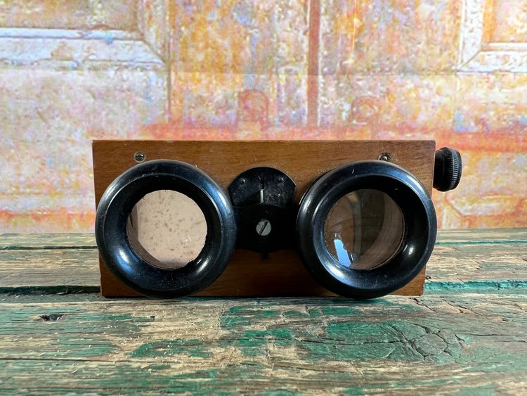 Stéréoscope Visionneuse Vérascope Richard en bois - 20ème siècle