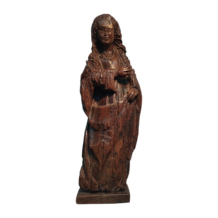 VERGINE Scultura in legno del XVI secolo