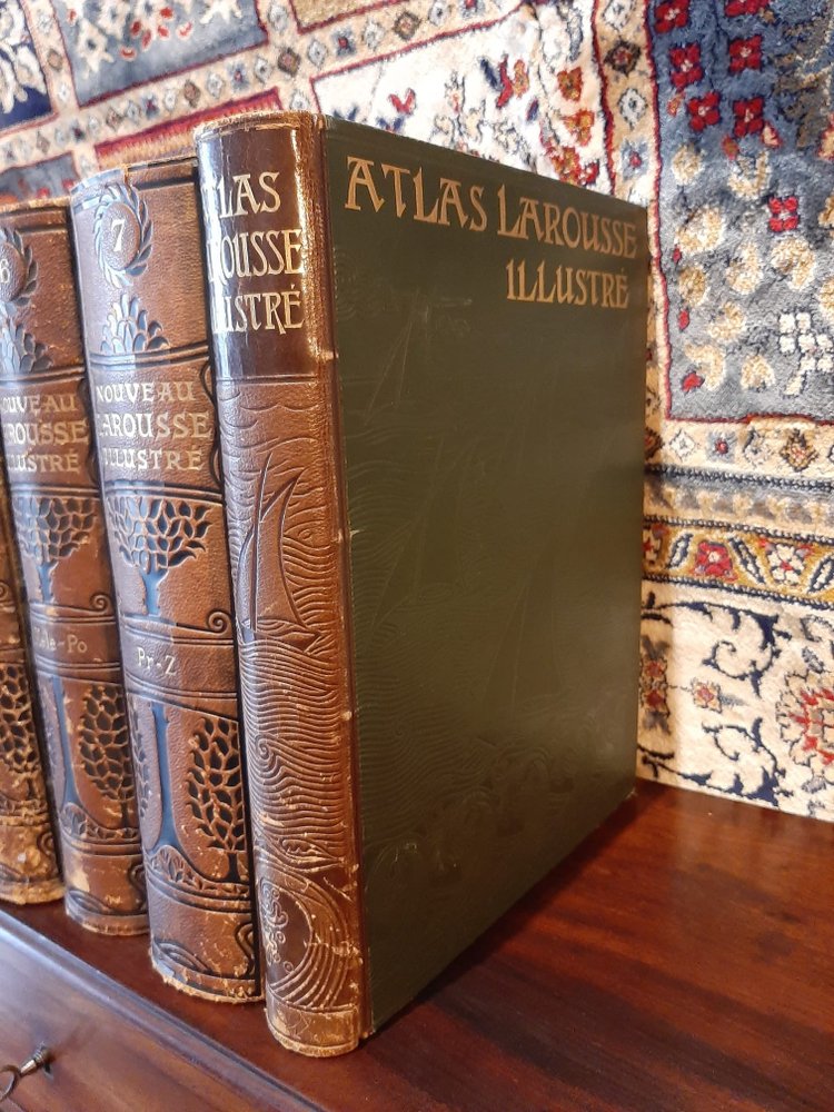 Nouveau Larousse illustré & Atlas - Enzyklopädisches Universalwörterbuch - 1898 bis 1907