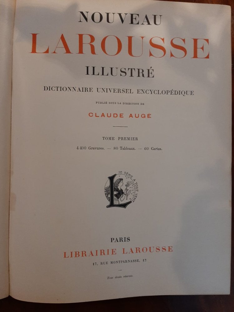 Nouveau Larousse illustré & Atlas - Enzyklopädisches Universalwörterbuch - 1898 bis 1907