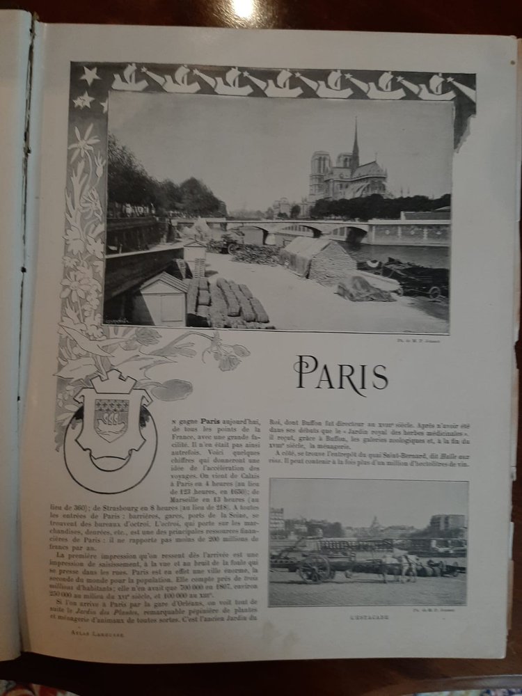 Nouveau Larousse illustré & Atlas - Enzyklopädisches Universalwörterbuch - 1898 bis 1907