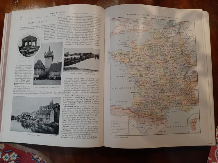 Nouveau Larousse illustré & Atlas - Enzyklopädisches Universalwörterbuch - 1898 bis 1907