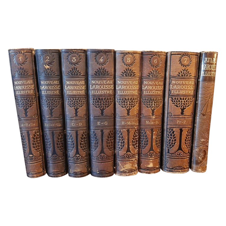 Nouveau Larousse illustré & Atlas - Enzyklopädisches Universalwörterbuch - 1898 bis 1907