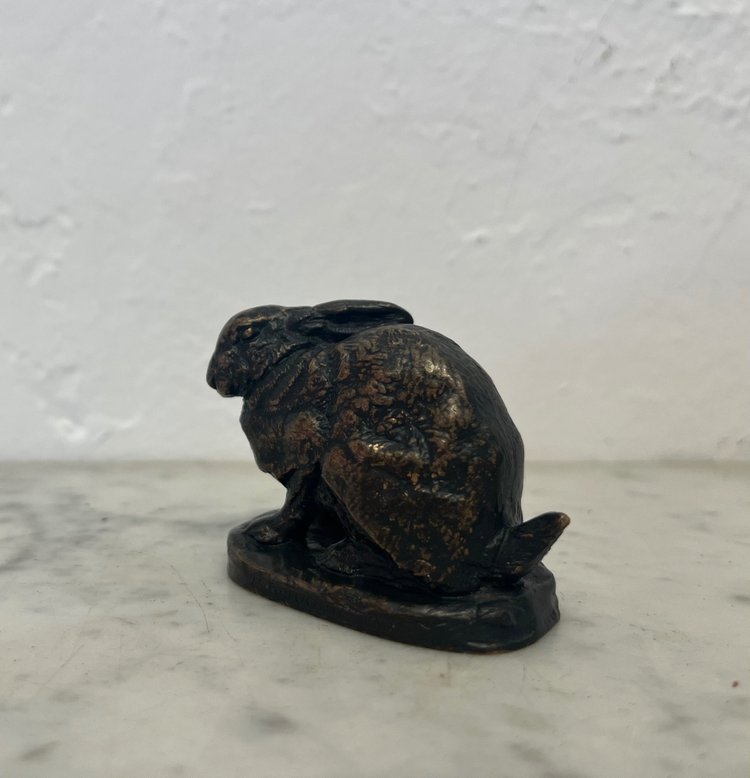 Sculpture - Bronze - Lièvre - Barye/barbedienne - XIX Eme