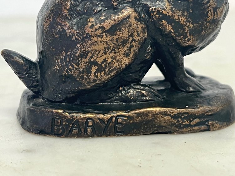 Sculpture - Bronze - Lièvre - Barye/barbedienne - XIX Eme