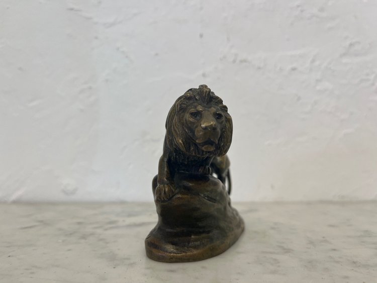 Scultura - Bronzo - Leone - Masson/susse Frs - Francia - XIX sec.