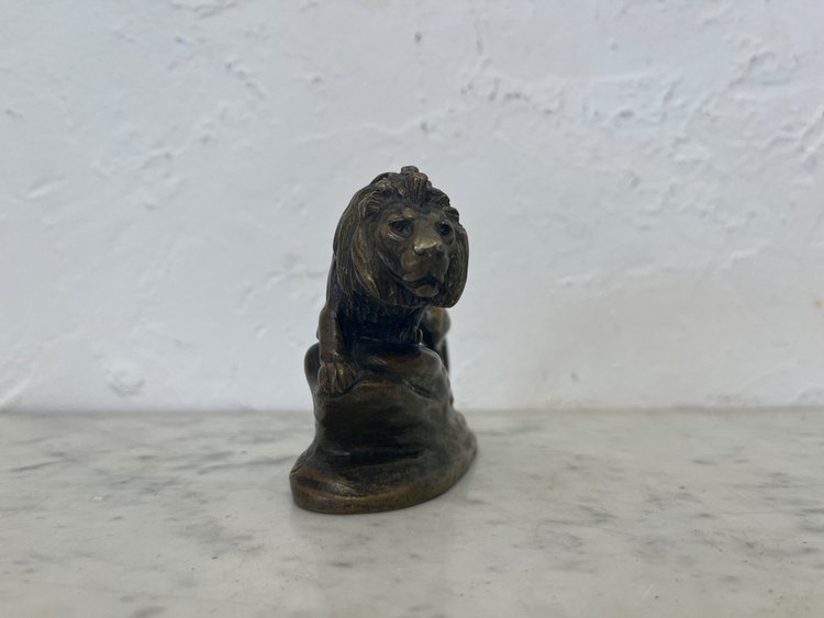 Scultura - Bronzo - Leone - Masson/susse Frs - Francia - XIX sec.