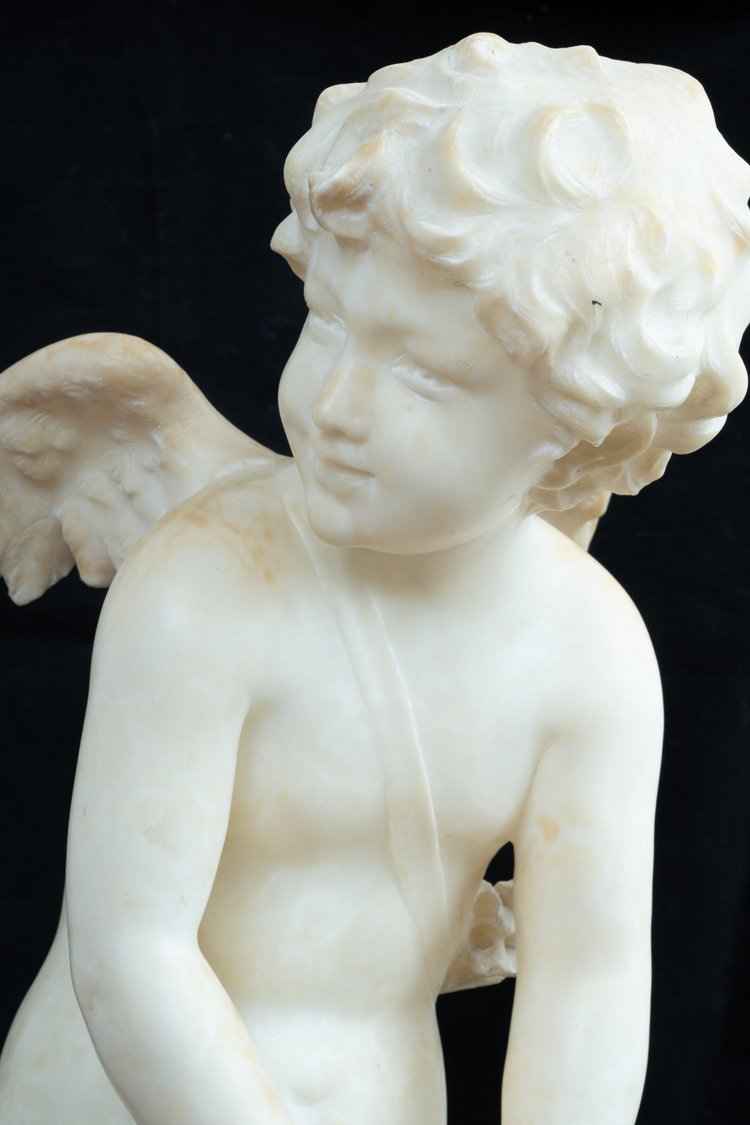 Scultura antica in alabastro del XIX secolo in Francia.