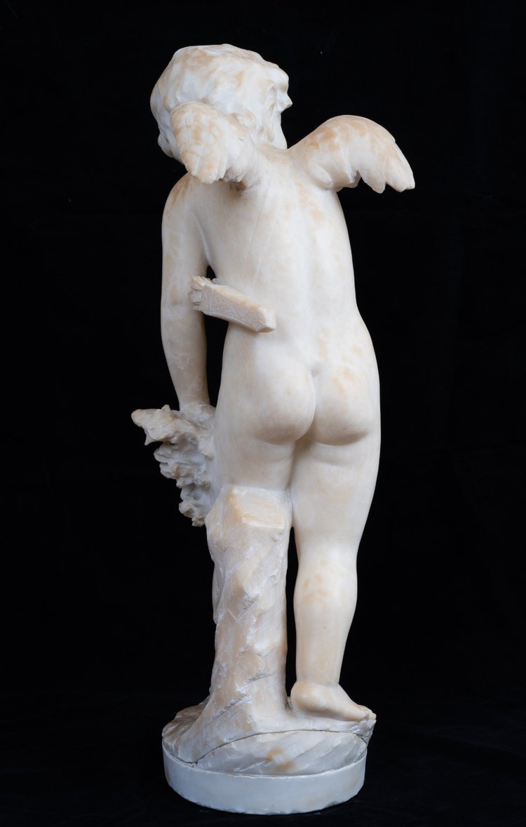Scultura antica in alabastro del XIX secolo in Francia.