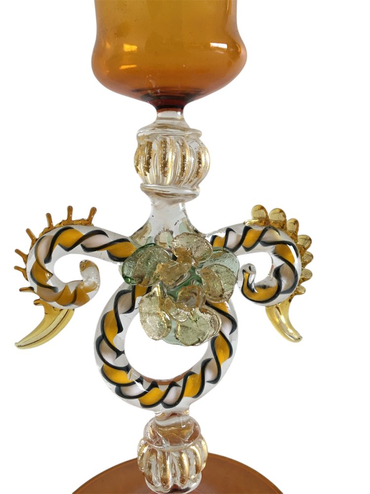 Murano glasses, set of 4 glasses, Venice circa 1970