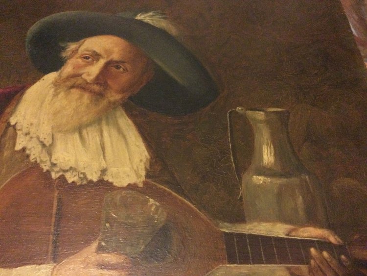 "The musician" signed E. PERRETON
