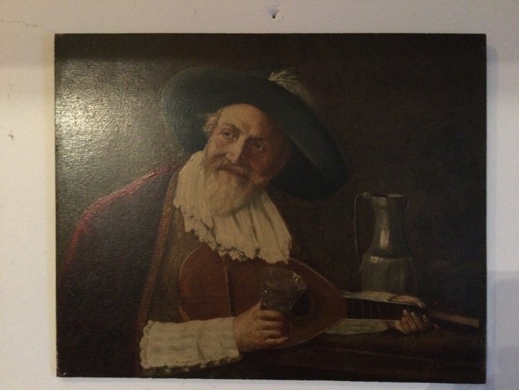 "The musician" signed E. PERRETON