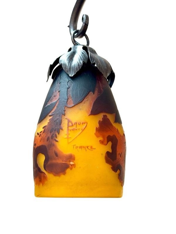 Daum Nancy "Crêtes De Coq" Chandelier