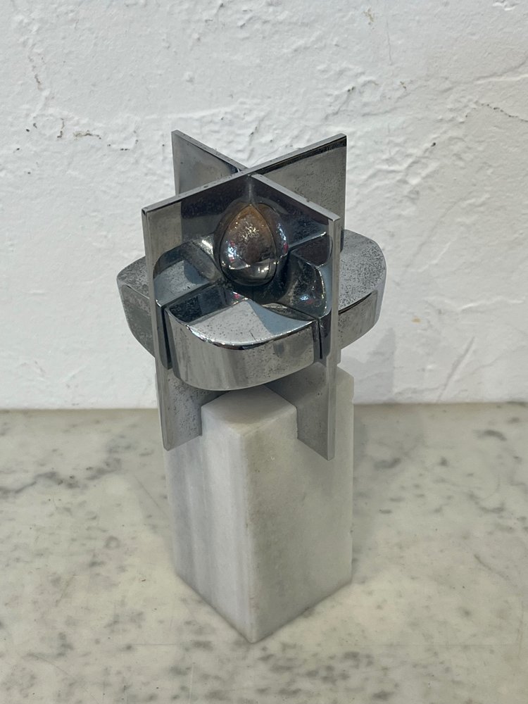 Sculpture - J. L Sanchez - Bronze Et Marbre - Espagne - XX ème