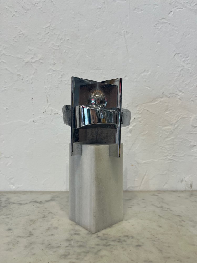 Sculpture - J. L Sanchez - Bronze Et Marbre - Espagne - XX ème