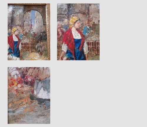 Pasini Lazzaro Öl auf Leinwand