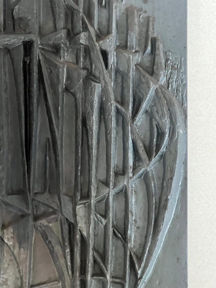 Kaminplatte von Designer F. Loriot für Stern, Frankreich 70er Jahre