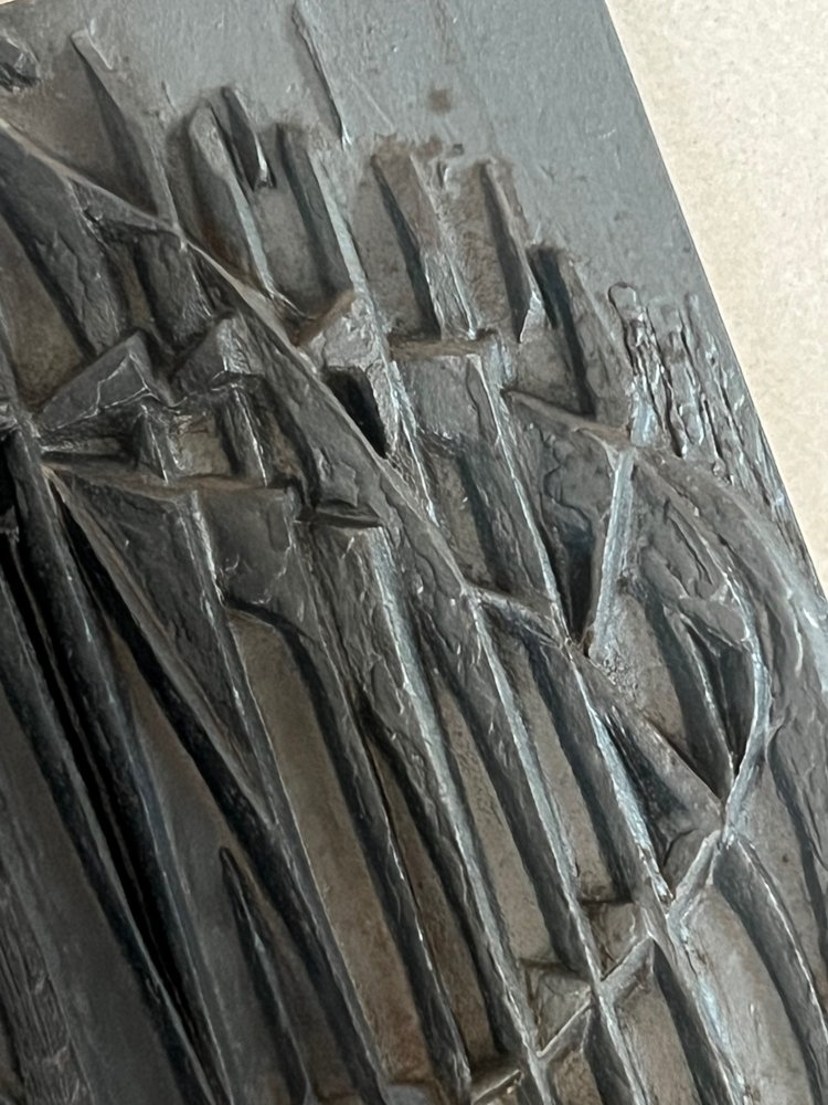 Kaminplatte von Designer F. Loriot für Stern, Frankreich 70er Jahre