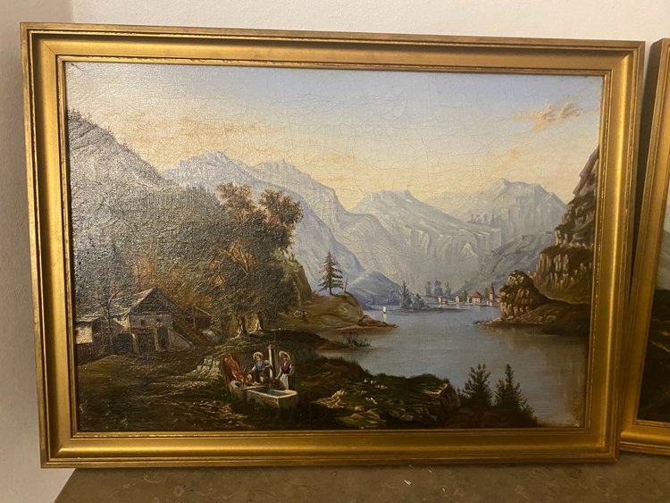 Paesaggio scolastico svizzero del XIX secolo